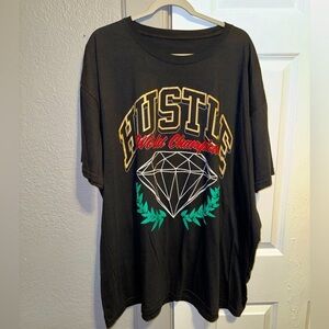 Hustle black diamond shirt men size 4XL
